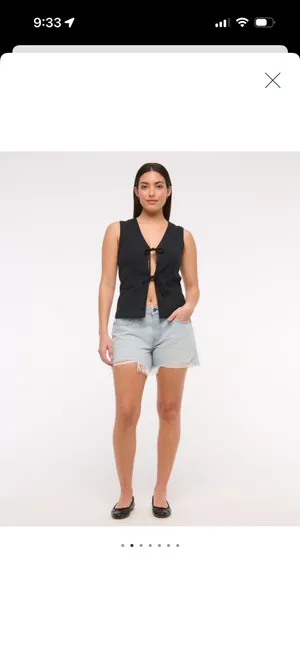 Curve Love Abercrombie Low Rise Baggy Shorts thumbnail 3