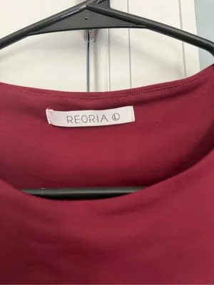 ReoRia Burgundy Sleeveless Crop Top thumbnail 4