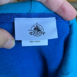 Disney Parks Unisex Blue Zip Up Hoodie 2020 Size M thumbnail 7