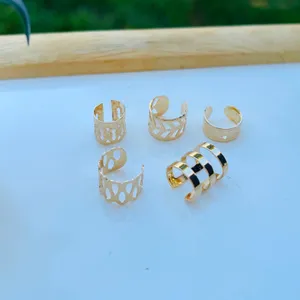 5 Pieces Gold Tone Ear Cuff Set thumbnail 4