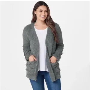 Barefoot Dreams CozyChic Boardwalk Cardigan Size XL thumbnail 3