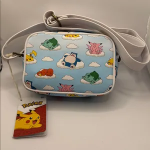 NWT Loungefly Pokémon Sleeping Characters Cloud Print Crossbody Bag Blue thumbnail 8