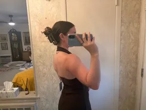 Long brown dress thumbnail 2