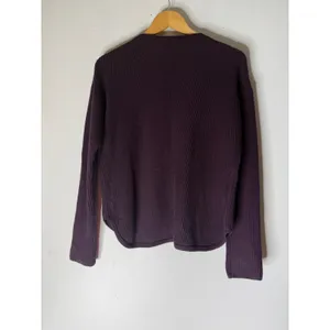 Babaton Purple Ribbed Knit Mock Neck Long Sleeve Sweater Top Plum Womens thumbnail 2