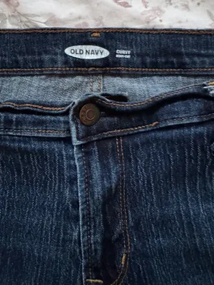 Old Navy Curvy Bootcut Textured Stretch Jeans Dark Wash 14 Short thumbnail 3