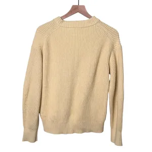Everlane Organic Cotton Pullover Crewneck Sweater Butter Yellow Women’s Small thumbnail 2
