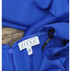 Siena Womens Square-Neck Sleeveless Dress SASR1056 Sapphire Blue 8 thumbnail 4