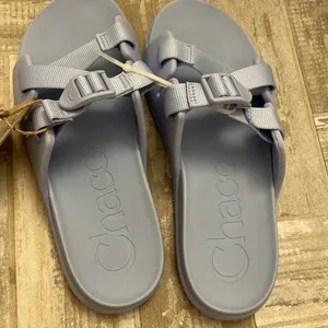 Chaco slides periwinkle blue water shoes sandals thumbnail 6