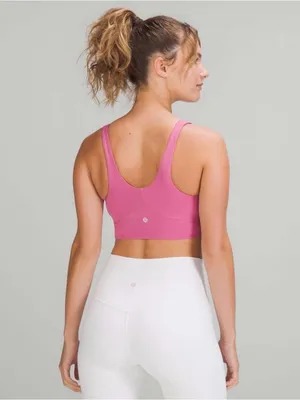 Lululemon Nulu Front-Darting Yoga Bra Size 6 in Pink Blossom thumbnail 3
