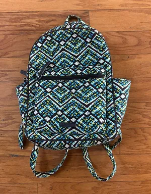 Like new Vera Bradley Geometric Pattern Quilted Backpack size 9x5x12” thumbnail 1