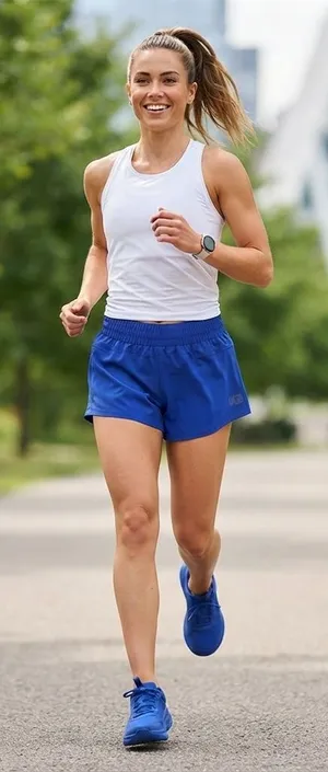 UGG Women's Blue Athletic Running Gym Shorts Size XL Lightweight Activewear thumbnail 1