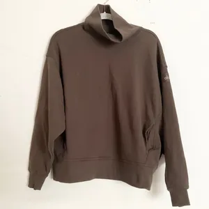 Alo Yoga Hazy Mock Neck Pullover Expresso S thumbnail 2