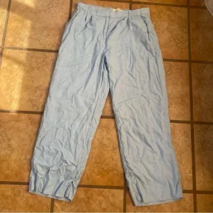 Abercrombie & Fitch Curve Love Sky Blue Wide Leg Trousers size 8 thumbnail 1