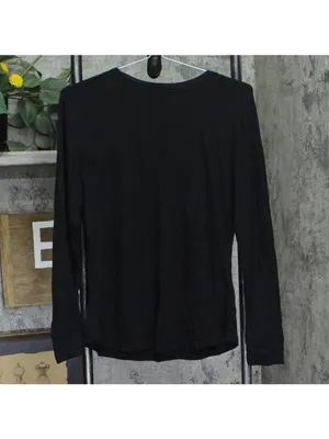 Cuddl Duds Womens Smooth Stretch Thermal Scoop Neck Knit Long Sleeve Top Black L thumbnail 2