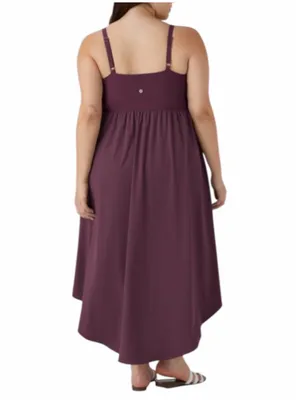 2X Halara Breezeful Asymmetric Crossover Hem 2-Piece Flowy Midi Quick Dry Dress thumbnail 2