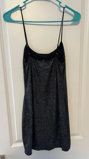 Lucy in the Sky Black Glitter Dress thumbnail 2