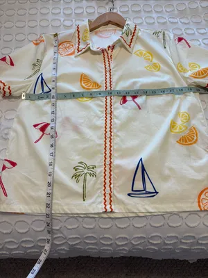 Emily Skort Set Top and Skort Citrus Fruit Beach Umbrella Print size Small NWT thumbnail 8