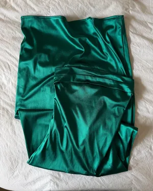 Satin green dress Size 2 thumbnail 1