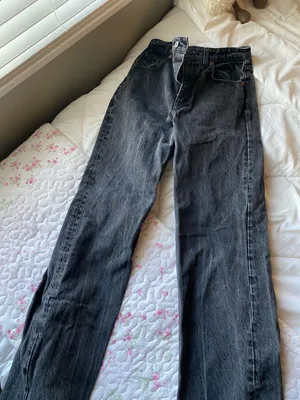 ZARA Black Jeans High-Rise Straight Leg thumbnail 5