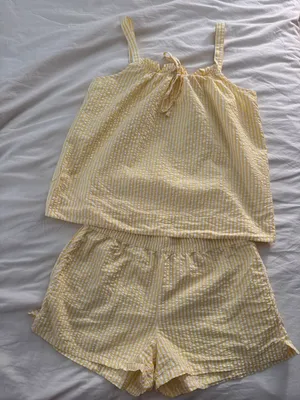Alice Shorts Set in Zest Seersucker thumbnail 2