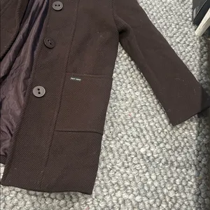 Saint James Paris Brown Wool Pea Coat thumbnail 4