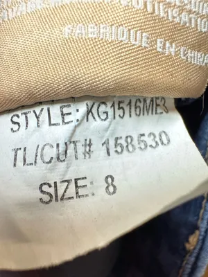Kut From the Kloth Meg High Rise Fab Ab Wide Leg Jeans Denim Yielded Wash Blue 8 thumbnail 11