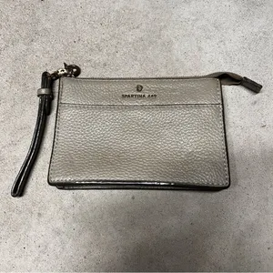 Siren Sophie Wristlet Taupe by Spartina 449 Leather Zip thumbnail 2