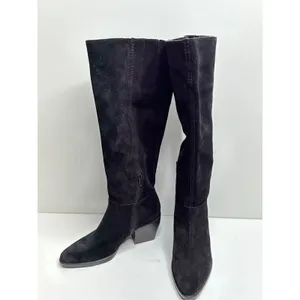 Naturalizer Fae Women Size‎ 5 Suede Black High Knee Heeled Boots thumbnail 5