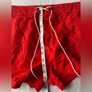 55% Linen‎ 45% Rayon Plus Size Wild Fable Red Woman Shorts Size XXL thumbnail 3