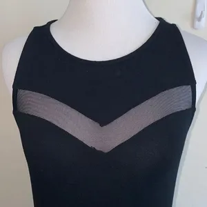 5/$30 🎈Express womens small black mesh panel tank‎ top thumbnail 2