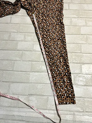 Offline aerie Leopard-Print Cross Front Leggings Size Large thumbnail 6