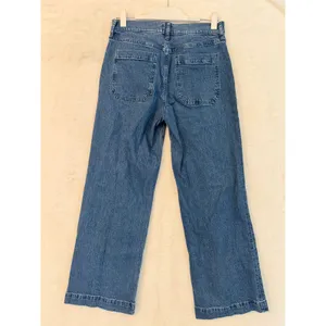 J.Crew Wide-Leg Crop Jeans Medium Wash Denim‎ Blue High Rise 27T Tall thumbnail 6