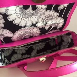 Kate Spade Hot Pink Tote Bag Purse thumbnail 5