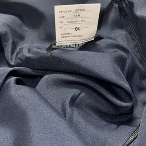 NEW ALFRED SUNG D815 DRAPED ONE-SHOULDER SATIN MAXI DRESS POCKETS NAVY sz 14 thumbnail 6