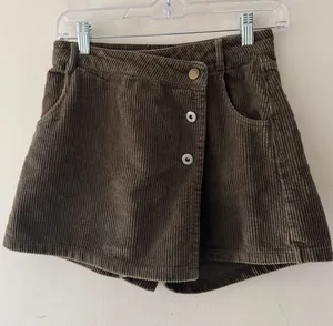 Zara Olive‎ Green Corduroy Skort thumbnail 1
