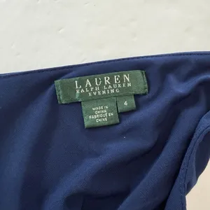 Ralph Lauren Navy Blue Ruched Sleeveless Rhinestone Stretch‎ Sheath Dress Size 4 thumbnail 9