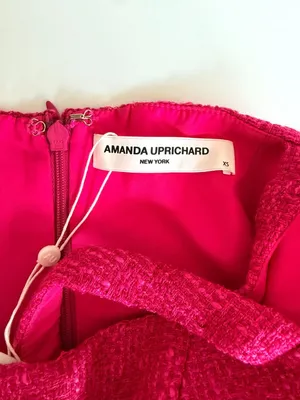 Amanda Uprichard Christine Tweed Bubble Mini Dress XS Pink Black NWT thumbnail 4