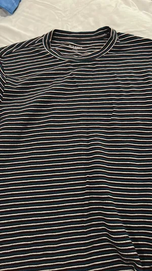 Striped Old Navy Shirt Sleeve Short thumbnail 2