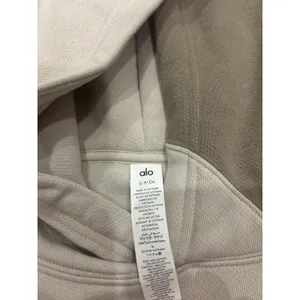 Alo Yoga Make Waves Hoodie Unisex S Oversized Sweatshirt Ivory Beige Athletic thumbnail 4
