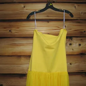 NWT Elliatt Yellow Strapless Gown Dress Size M thumbnail 8