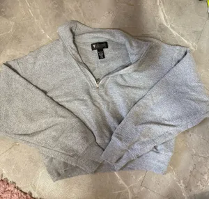 Victoria's Secret Gray half zip thumbnail 1