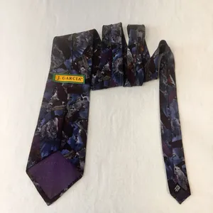 J.Garcia Men's Silk Vintage Tie Multicolor Art Necktie USA Made Classic thumbnail 3