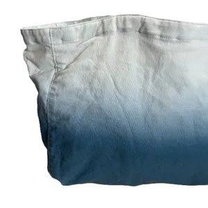 Athleta Tote Bag Blue Ombre Large Cotton Canvas Shopping Bag 19x13 Athleisure thumbnail 5