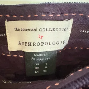 The Essential Collection By Anthropologie Size 4 Navy Corduroy Pants Minimalist thumbnail 5