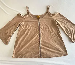 Wrangler Faux Suede Tan Top thumbnail 1