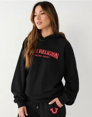 True Religion True Relaxed Boyfriend Hoodie - Size S thumbnail 1