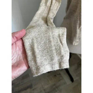 Lou & grey Tan Button Front Cardigan Small Neutral Preppy Sweater Minimalist Office Chic thumbnail 2