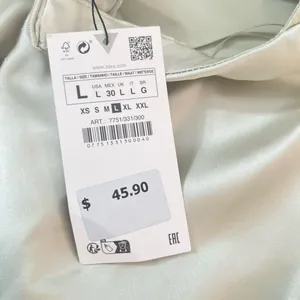 ZARA light mint green satin halter mini dress size large thumbnail 10