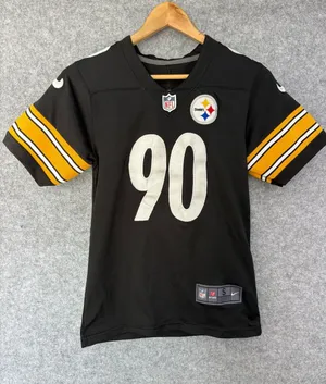 NFL women’s Black & Gold Pittsburgh Steelers #90 Jersey Watt thumbnail 1