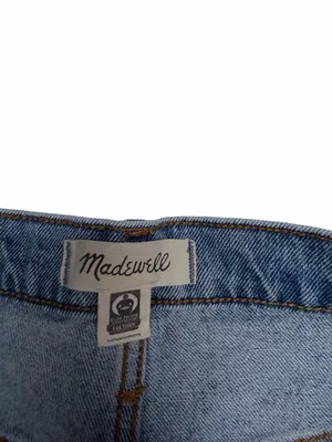 Madewell Women's High-Rise Denim‎ Mid-Length Shorts in Light Wash Size 24 thumbnail 4